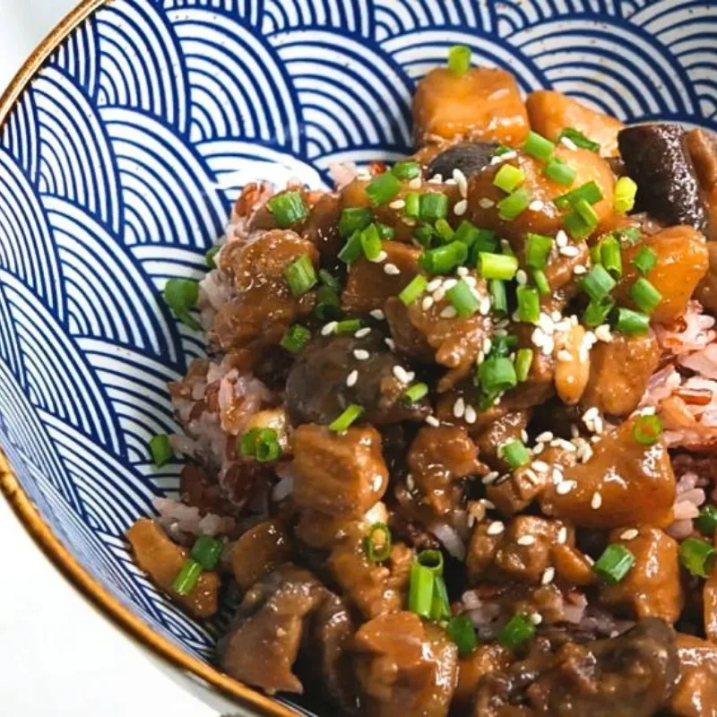 Hearty Pork, Potato and Mushroom Stew