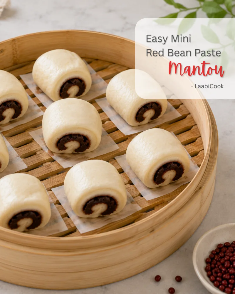 Easy Mini Red Bean Paste Mantou