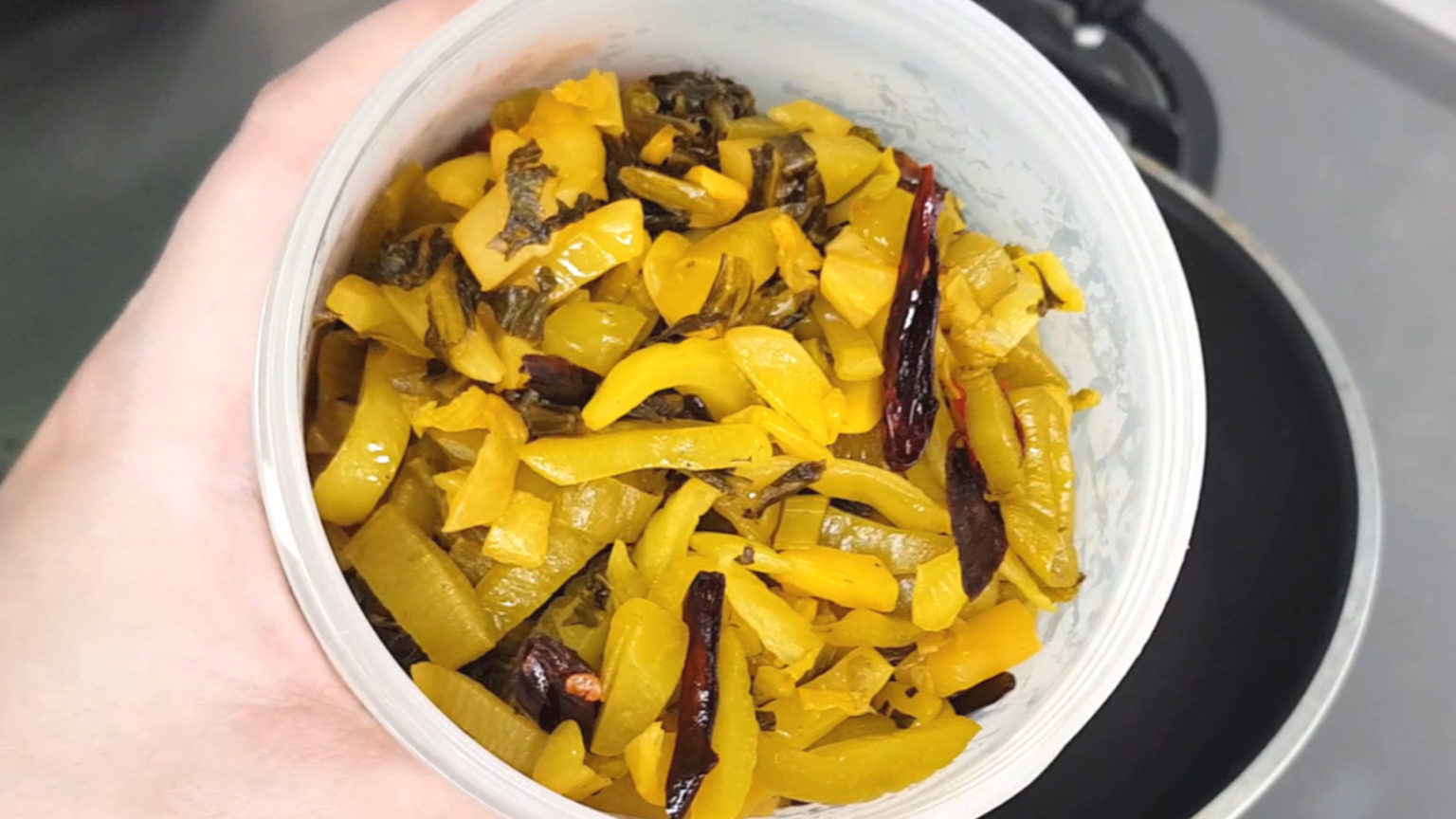 Taiwanese Stirfried Pickled Mustard Greens LaabiCook