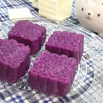 Healthy Steamed Sweet Potato Skin Mooncake