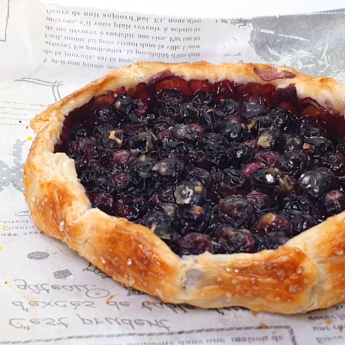 Puff Pastry Blueberry Crostata