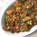 Hot & Spicy Lao Gan Ma Okra (Lady's Finger) Stir-Fry