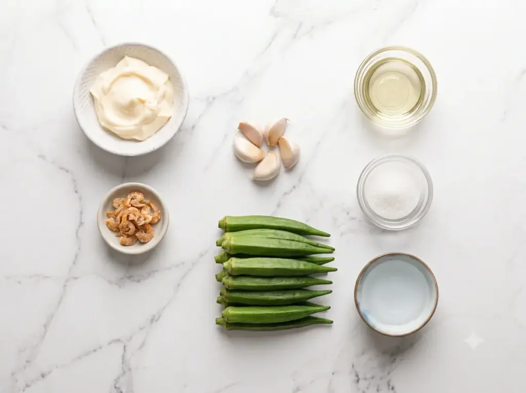 Hot & Spicy Lao Gan Ma Okra (Lady's Finger) Stir-Fry - IngredientA