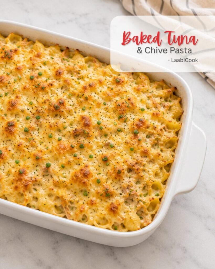 Baked Tuna And Chive Pasta