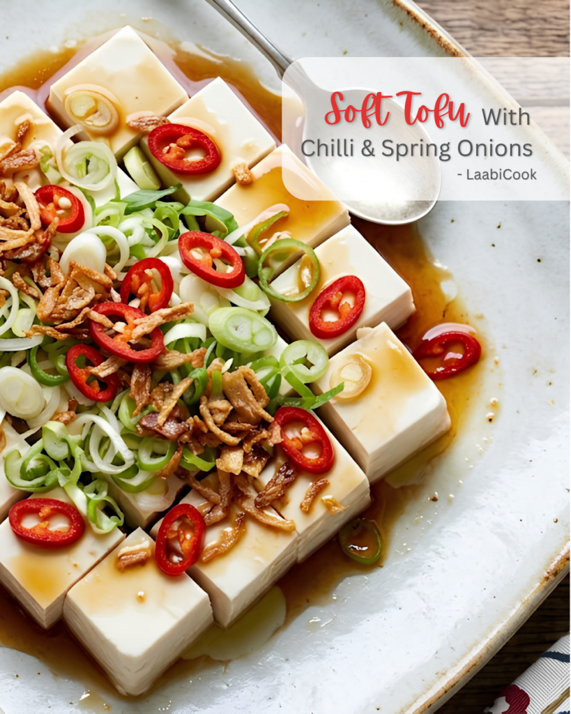 Soft Tofu With Chilli And Spring Onions
