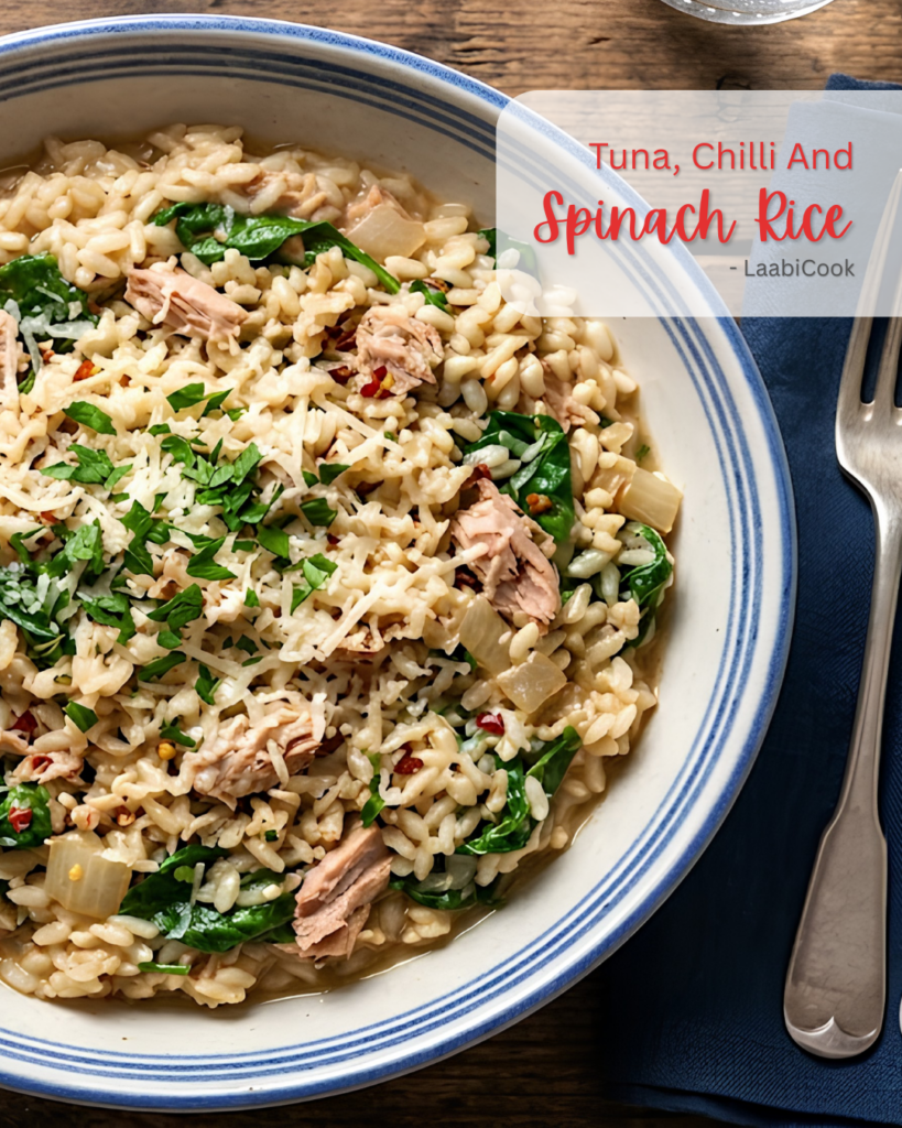 Tuna, Chilli And Spinach Rice