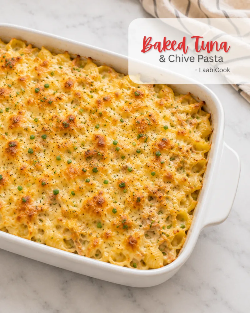 Baked Tuna And Chive Pasta