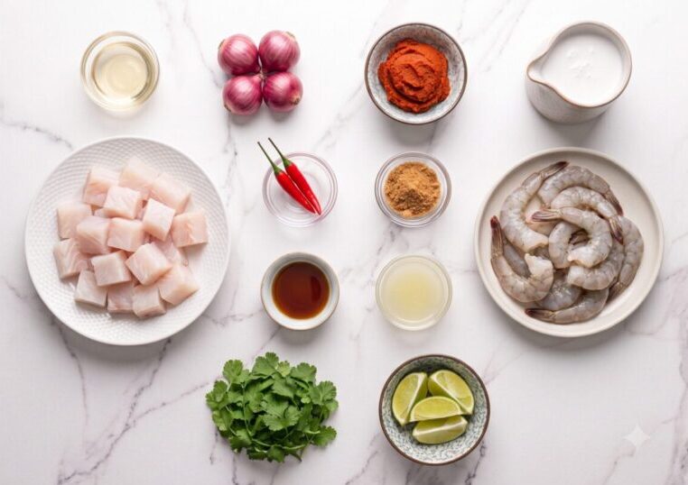 Thai Fish and Prawn Red Curry