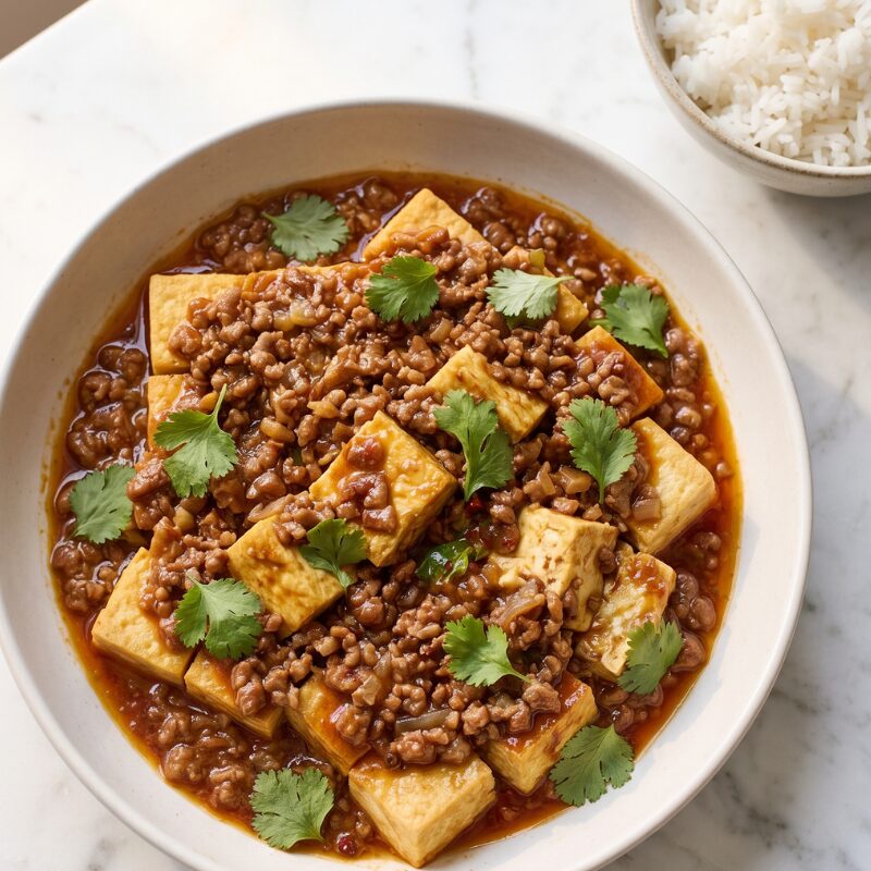 Sichuan Minced Beef and Tofu
