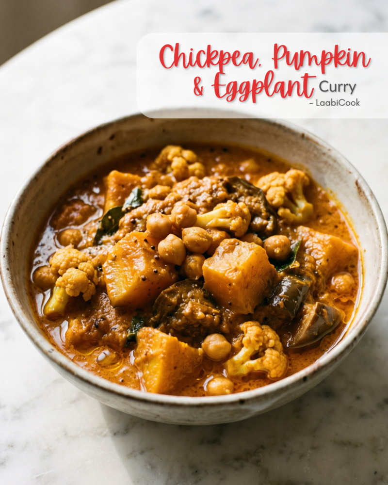 Chickpea, Pumpkin & Eggplant Curry