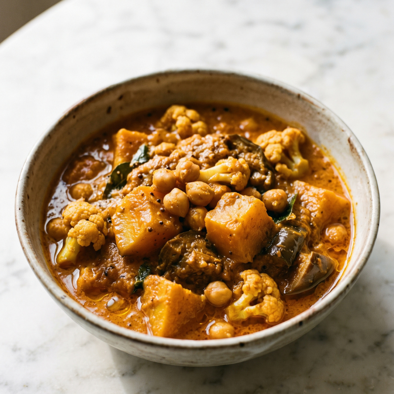 Chickpea, Pumpkin & Eggplant Curry