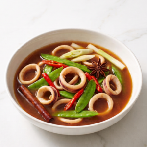 Quick Squid Stew with Ginger and Soy