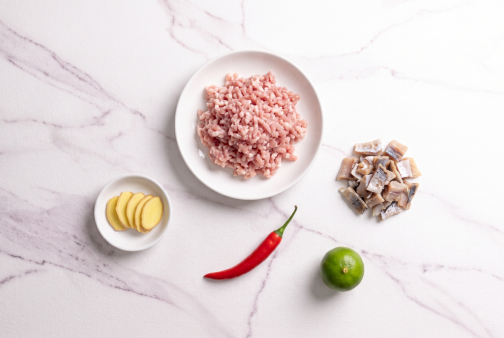Steamed Pork with Salted Fish - Ingredients