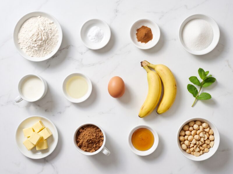 Upside Down Banana Cake - Ingredients