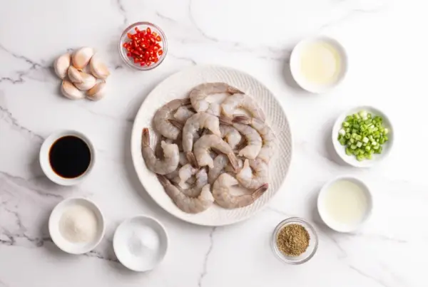 Garlic Prawns with Lime & Fennel - Ingredients