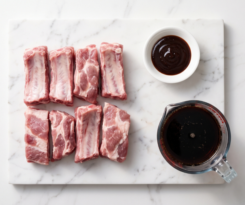 Cola Pork Rib Char Siew - Ingredients