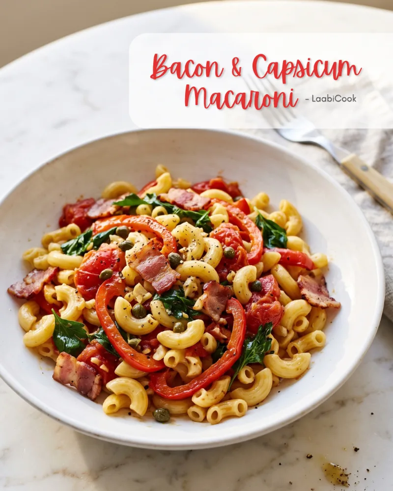 Bacon and Capsicum Macaroni