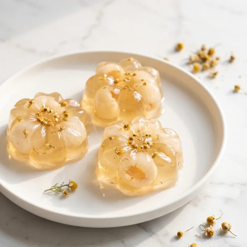Chamomile Lychee Konniyaku Jelly