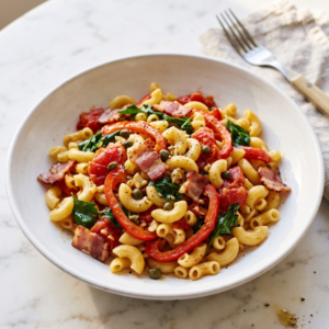 Bacon and Capsicum Macaroni