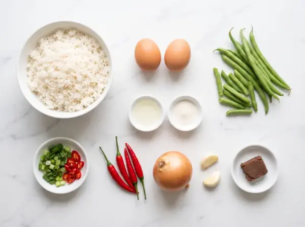 Belacan Fried Rice - Ingredients