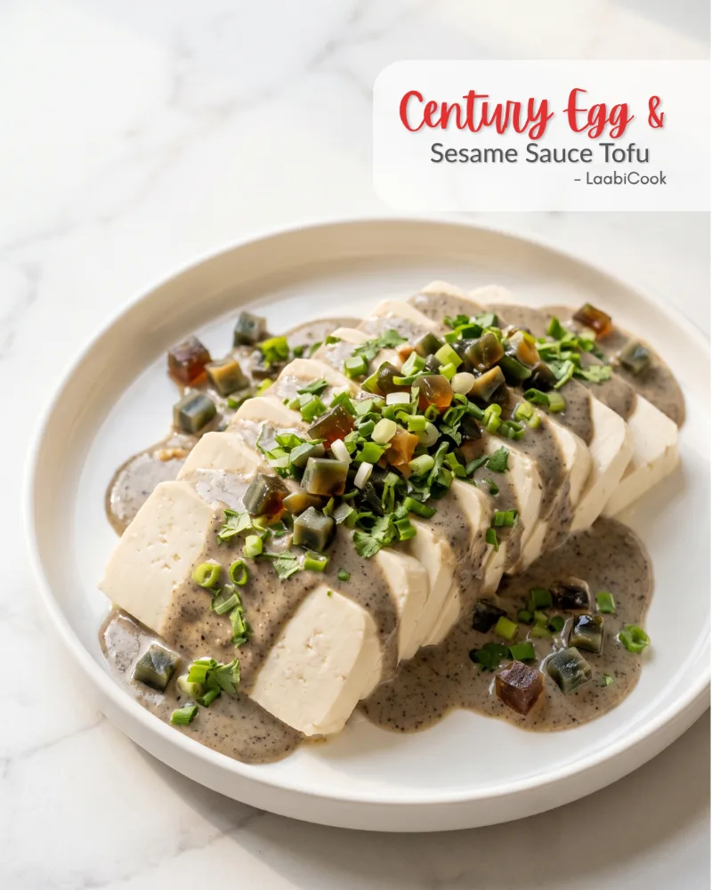 Century Egg & Sesame Sauce Tofu