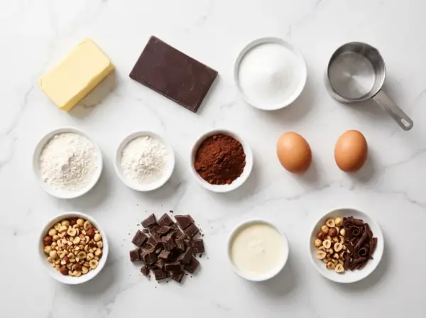 Chocolate Hazelnut Mud Cake - Ingredients