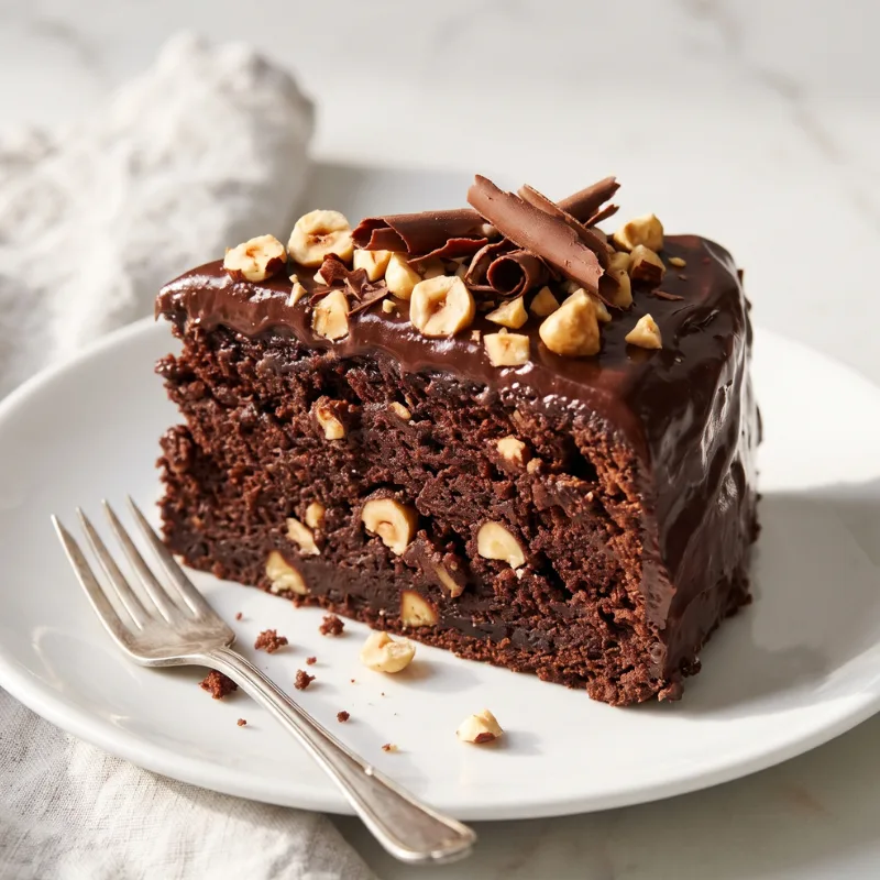 Chocolate Hazelnut Mud Cake