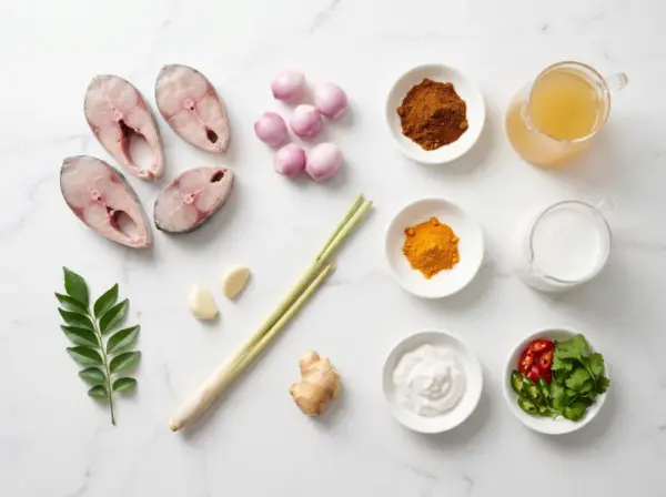 Spicy Coconut Fish Curry - Ingredients
