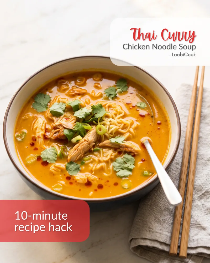 Thai Curry Chicken Noodle Soup