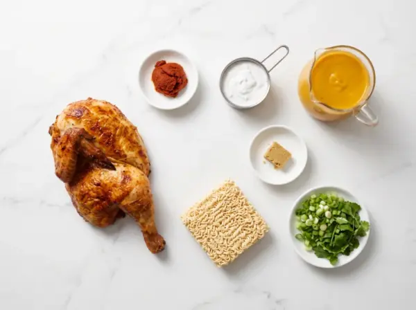 Thai Curry Chicken Noodle Soup - Ingredients