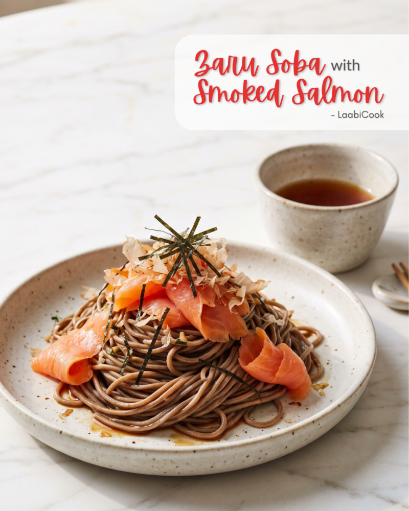 Zaru Soba with Smoked Salmon