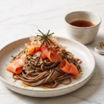 Zaru Soba with Smoked Salmon
